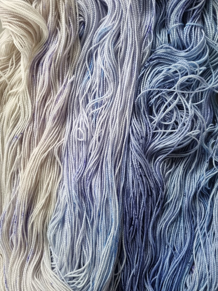 Blueish Fade - Merino/Silk