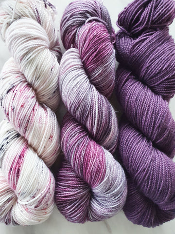 Marmalade Luxe Sock - Black Cherry 3 Skein Fade